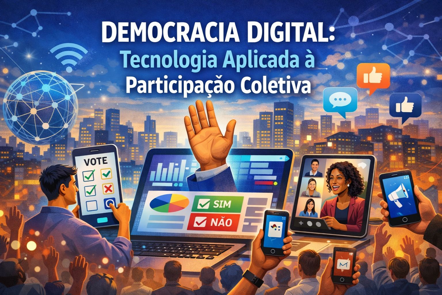 Democracia digital: tecnologia aplicada à participação coletiva